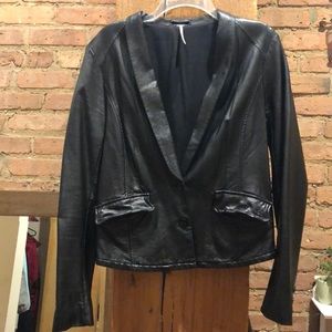 Free People leather jacket